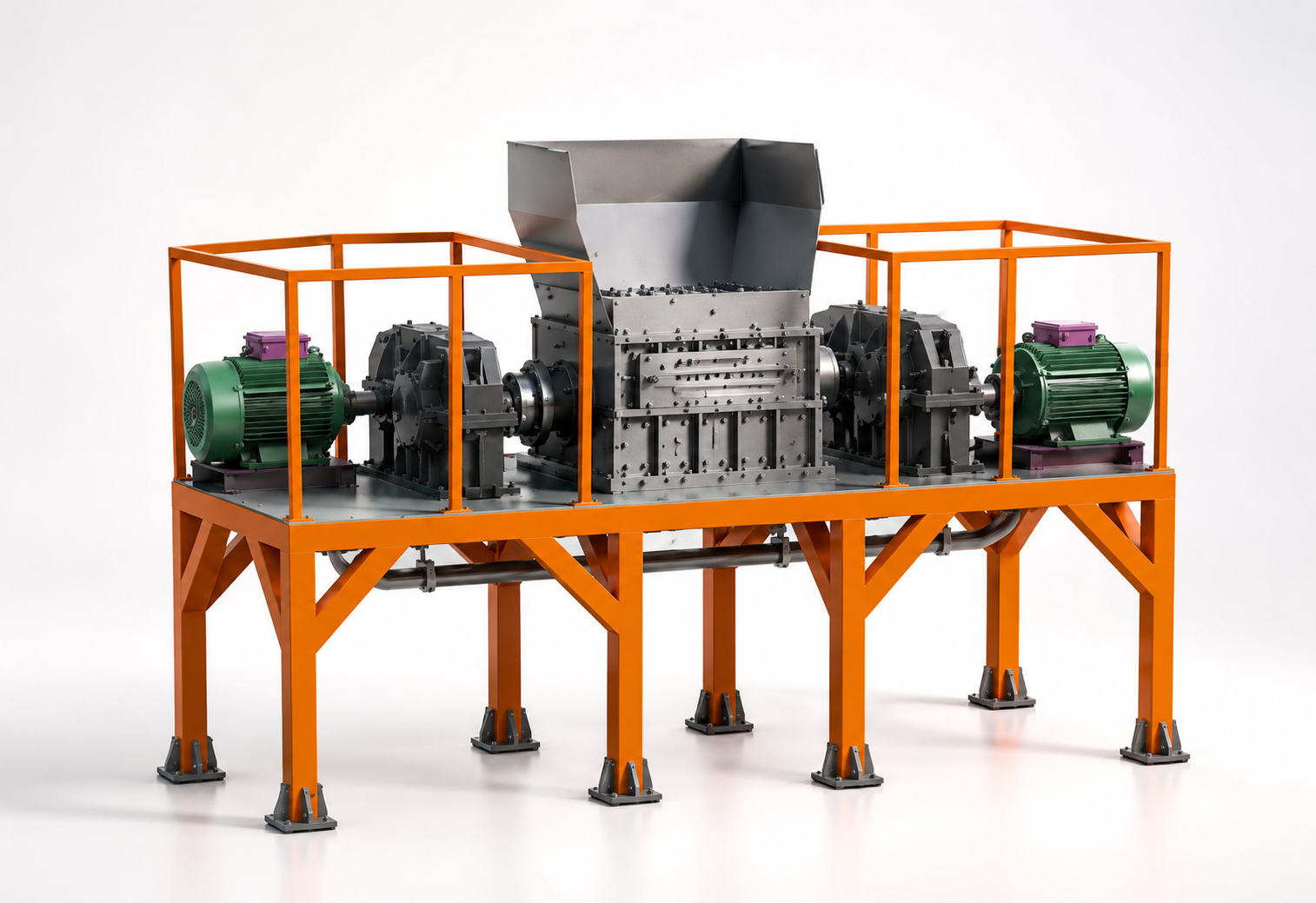 Dual Shaft Shredder Machine